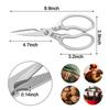 Heavy Duty Kitchen Scissors Stainless Steel Poultry Shears Sharp BBQ Fish Duck Multi-Purpose Household Cooking Scissors5