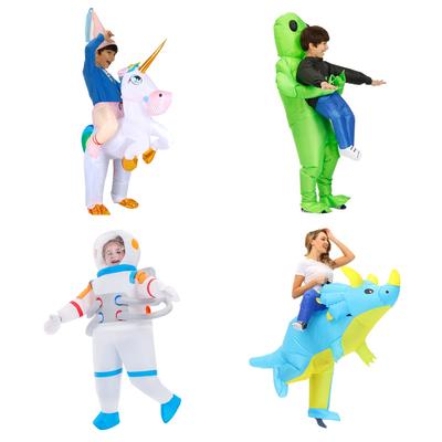 Взрослая и детская надувная одежда единорог динозавр инопланетянин слон космонавт стилизация фестивальная вечеринка косплей фотореквизит