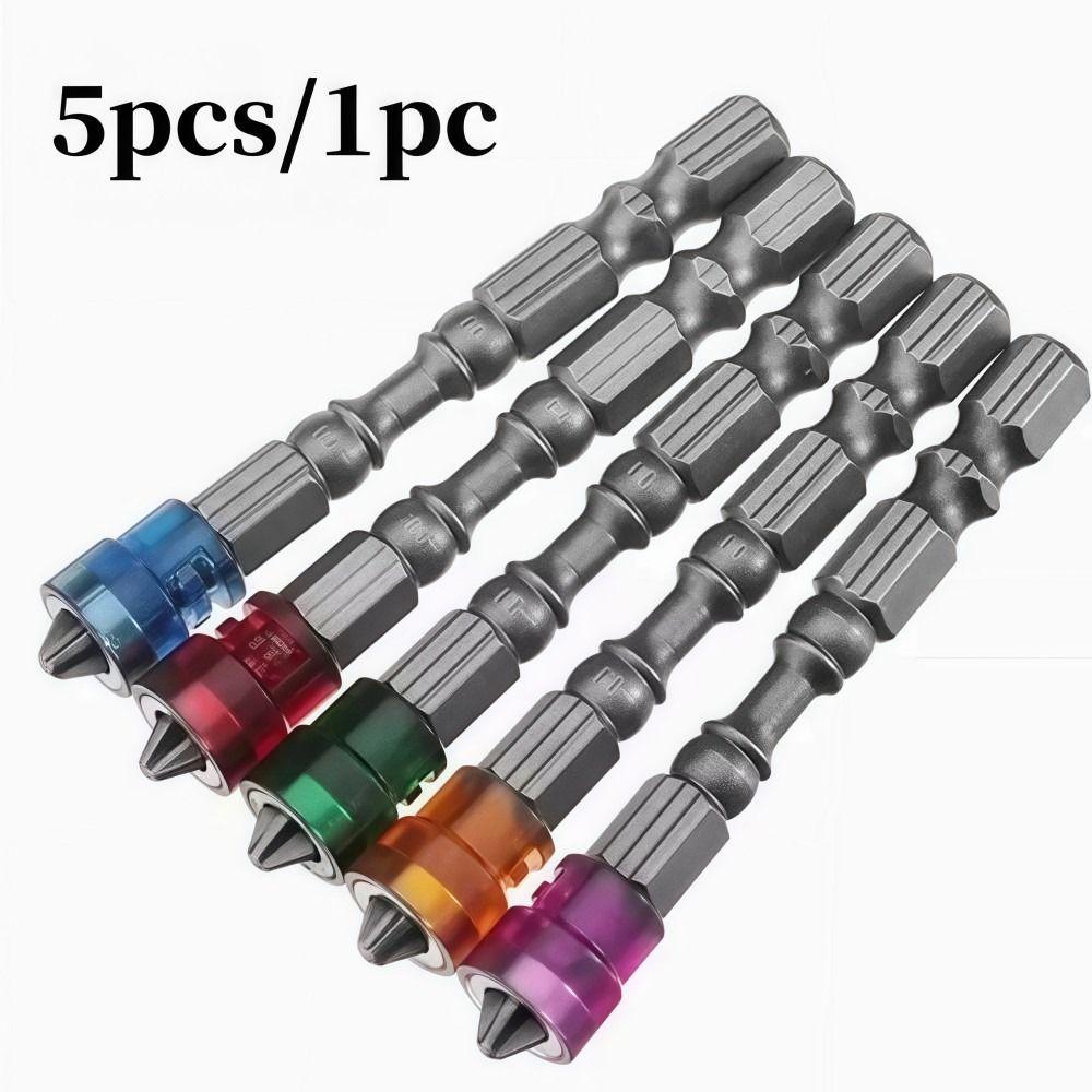 5Pcs Cross-head Electric Screwdriver Bits High Hardness Hexagonal Screwdriver Bit Repair Tools