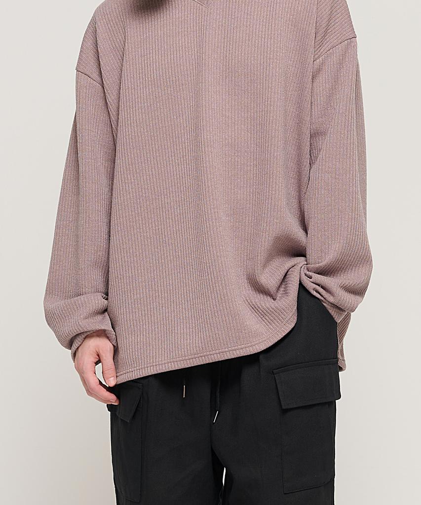 CARGOBROS Cb V-Neck Oversized Knit (Beige)