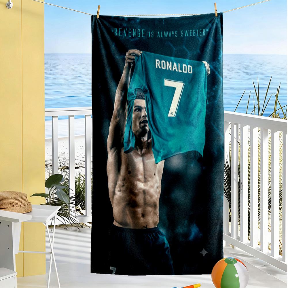 Ronaldo's Rainy Night Beach Towel High Absorbency & Quick-Dry Comfortable Lightweight