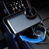 Portable Car Cup Holder Attachable Meal Tray Expanded Table Desk 360 Swivel Adjustable Car Food Tray Cup Holder Phone