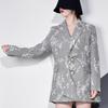 Xitao Блейзеры на пуговицах с листьями, женские элегантные карманные пиджаки с длинными рукавами LYH2650
