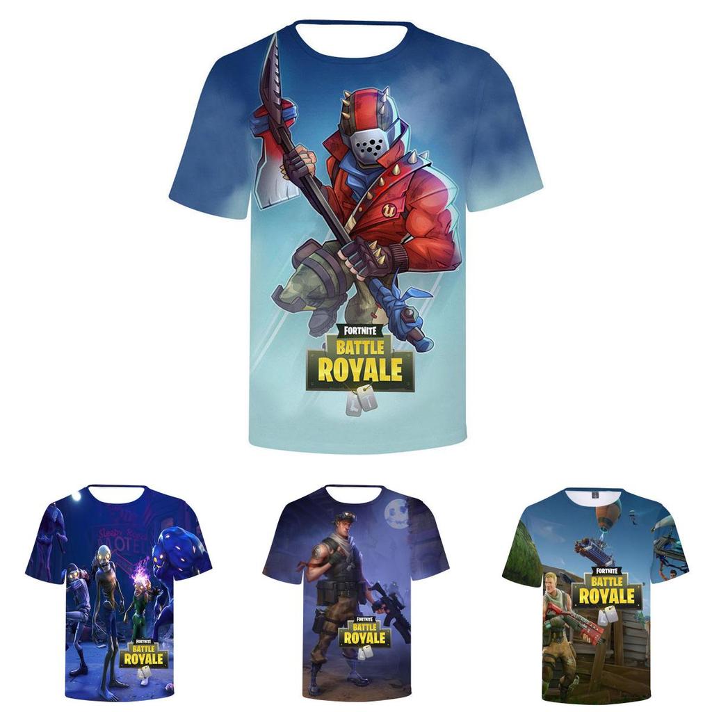 3d Fortnite Tshirts Best Video Game Battle Royale Short Breathable Sleeved