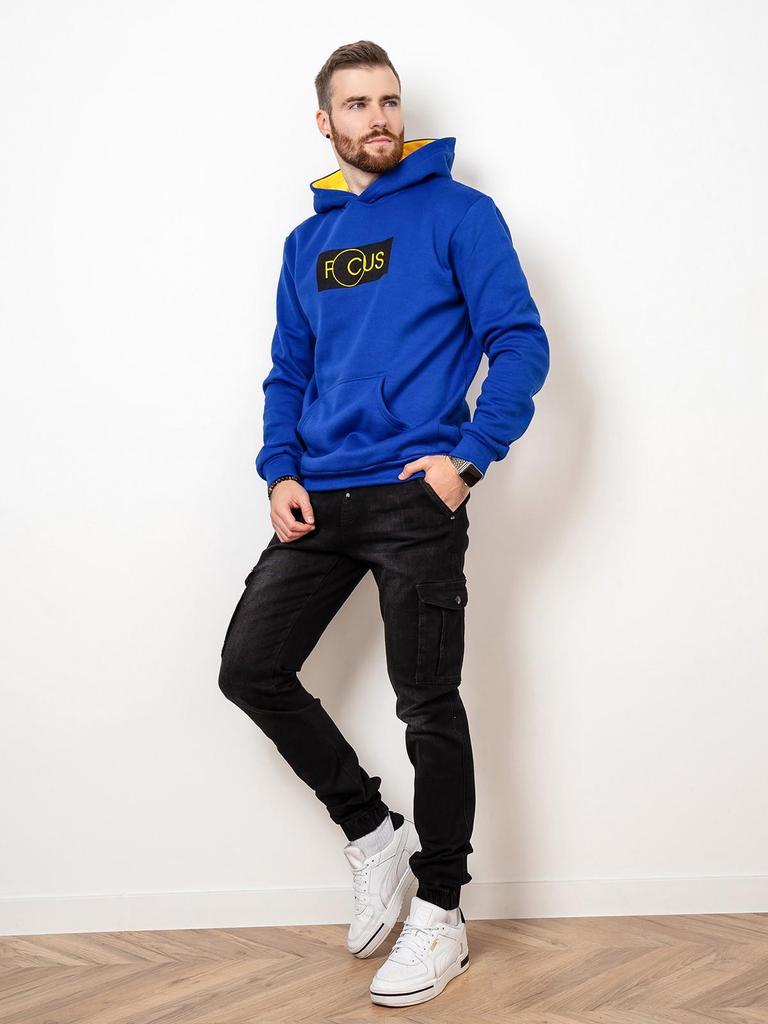 Трикотажное теплое худи  с принтом ISSA Plus