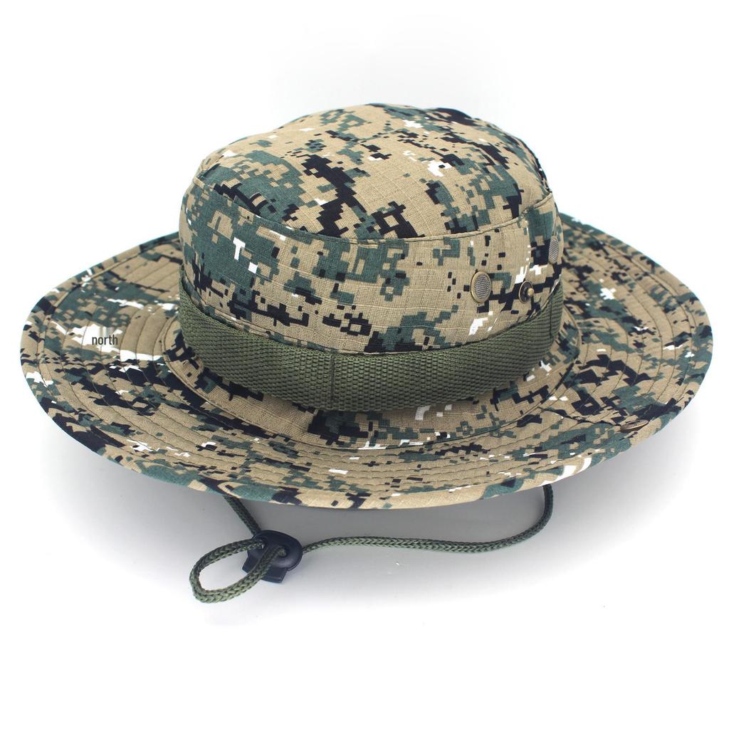 Unisex Outdoor Camouflage Boonie Hat for Camping, Fishing, and Travel - Sun Protection Included