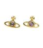 Earrings Nano Solitaire Brass [Vivienne Westwood] Women's 62010037/02R775 [Item]