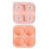 Reusable Golf Shape Ice Trays, Silicone Ice Mould, 4 Cavity Silicone Ice Ball Maker, Easy Release Ice Maker For Cocktails, Whiskey & Homemade Juice
