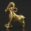 Deer Casting Animal Brass Figurine Abstract Geometric Style Metal Retro Sculpture Home Office Room Desktop Decoration Gift Diy KTY