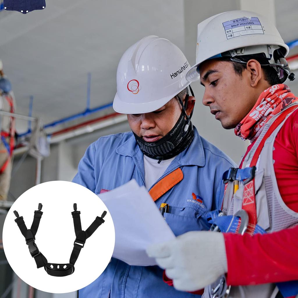 Iplusmile Helmet Chin Set of for Construction Lightweight and Durable Polyester Chin Hat Accessories Straps, 2, Workers, Straps,