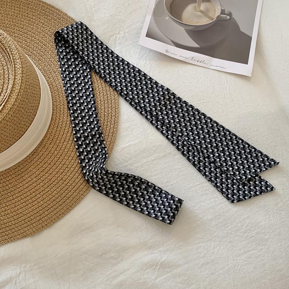 Korean Long Silk Scarf Summer Hair Band Fashion Long Scarfs For Women