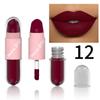 CmaaDu Face Lipstick, Red Lip Gloss Two -in -one Matte Cup Is Easy To Color