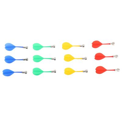 12 шт. Магнитные дротики Пластиковые запасные дротики для магнитной мишени для дартса Детские Взрослые Игра на меткость Игрушки Красный Зеленый Синий Желтый для помещений Набор магнитной мишени для дартса