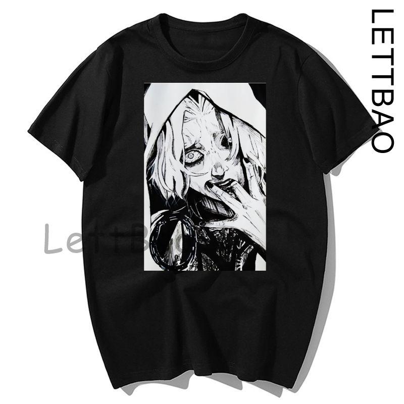 Japanese Anime Tokyo Ghoul T Shirt Men Kawaii Cartoon Kaneki Ken Graphic Fashion Unisex Tshirt