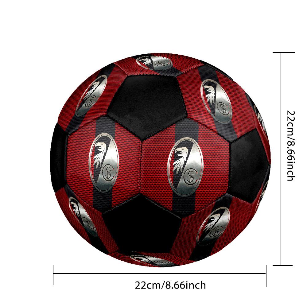 SC Freiburg Soccer Ball Colorful All Ages Machine Stitched PVC Competition Ready Durable High-Bounce.SIZE5
