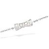 [L7200] - Silver Bracelet 'Romantic Knot' White Silver (rhodium Plated) - 11x4 Mm