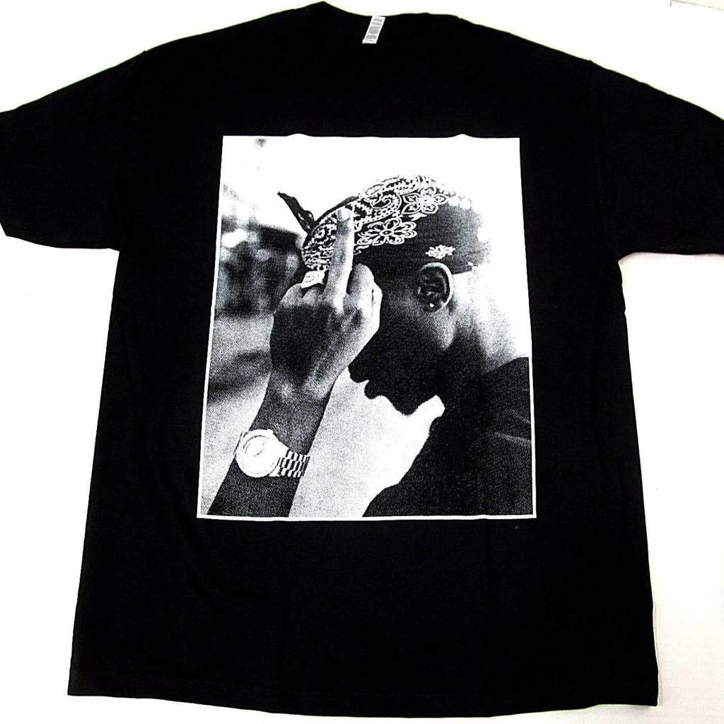 Футболка 2Pac TUPAC SHAKUR Рэп Хип-хоп Футболка Взрослая Черная Футболка Новая