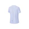 Футболка Li Ning Plain Reflective Quick-Dry Breathable с коротким рукавом для женщин, небесно-голубая ATST082-8