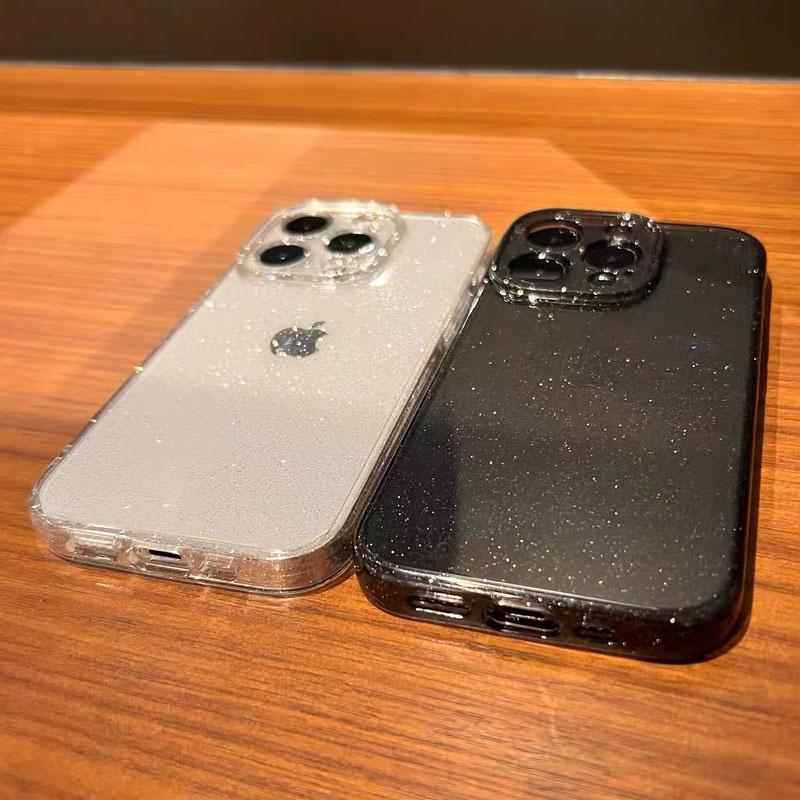 Роскошный блестящий прозрачный чехол для iPhone 14 Pro Max 15 13 12 11 X XR XS 7 8 Plus SE2022 MiNi противоударный прозрачный мягкий чехол
