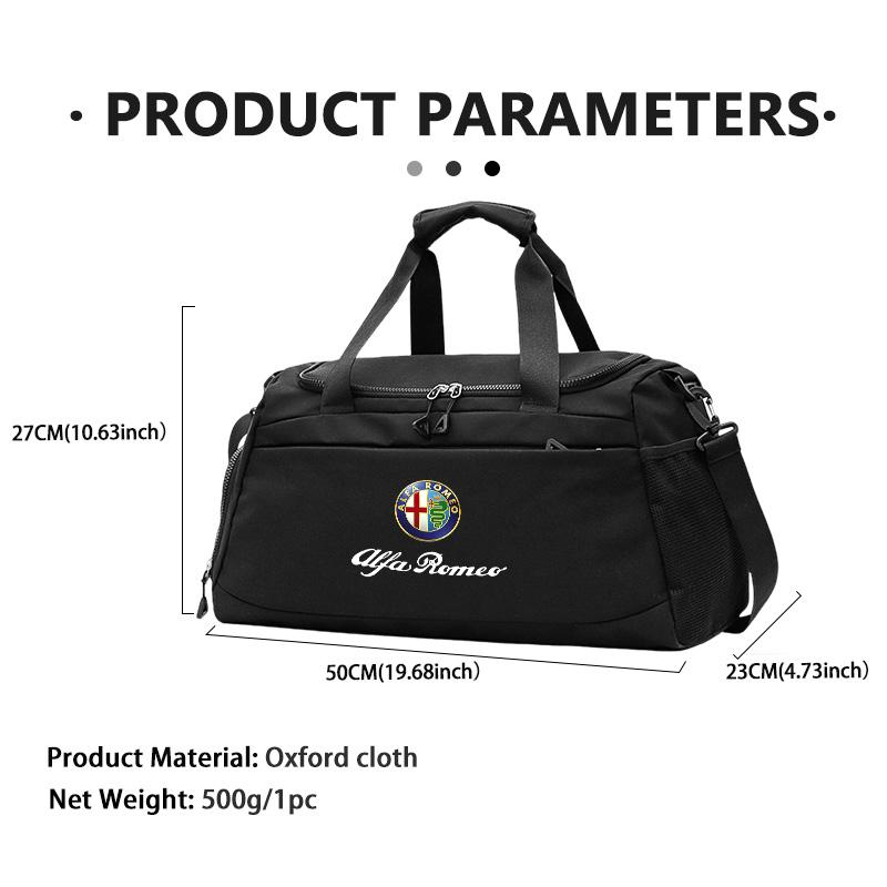 For Alfa Romeo Car Logo Gym Bag Waterproof Outdoor Sports Bag Golf Travel Backpack GT Stelvio F1 Brera Volante Tonale Gloria