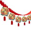 Cartoon 2025 Snake Year Pulling Flag Traditional Snake Year Banner Pendant  Holiday Festival Decor