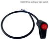 Motorcycle Switch Hazard Light Button Cable Electric Vehicle Double Flash Warn Emergency Lamp Signal Flasher Red Indicator Light