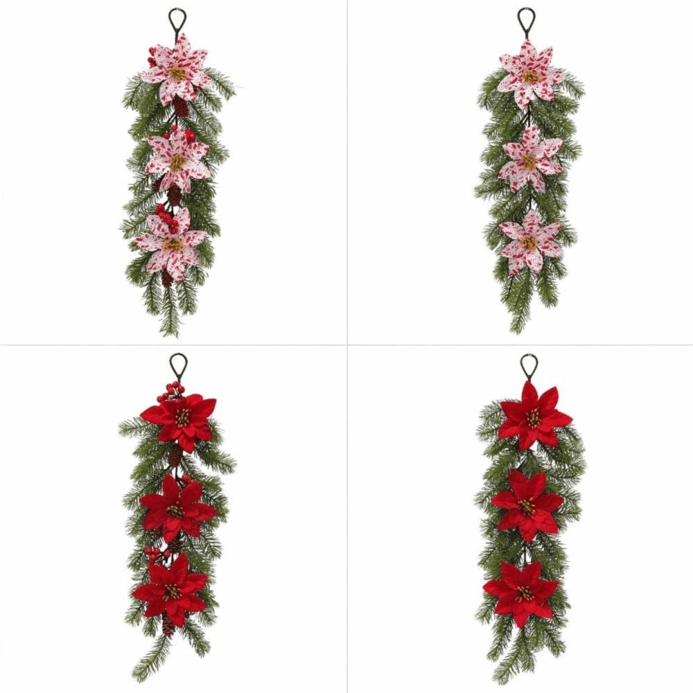 Hanging Christmas Hanging Vine Faux Flower Hanging Ornament Christmas Festive