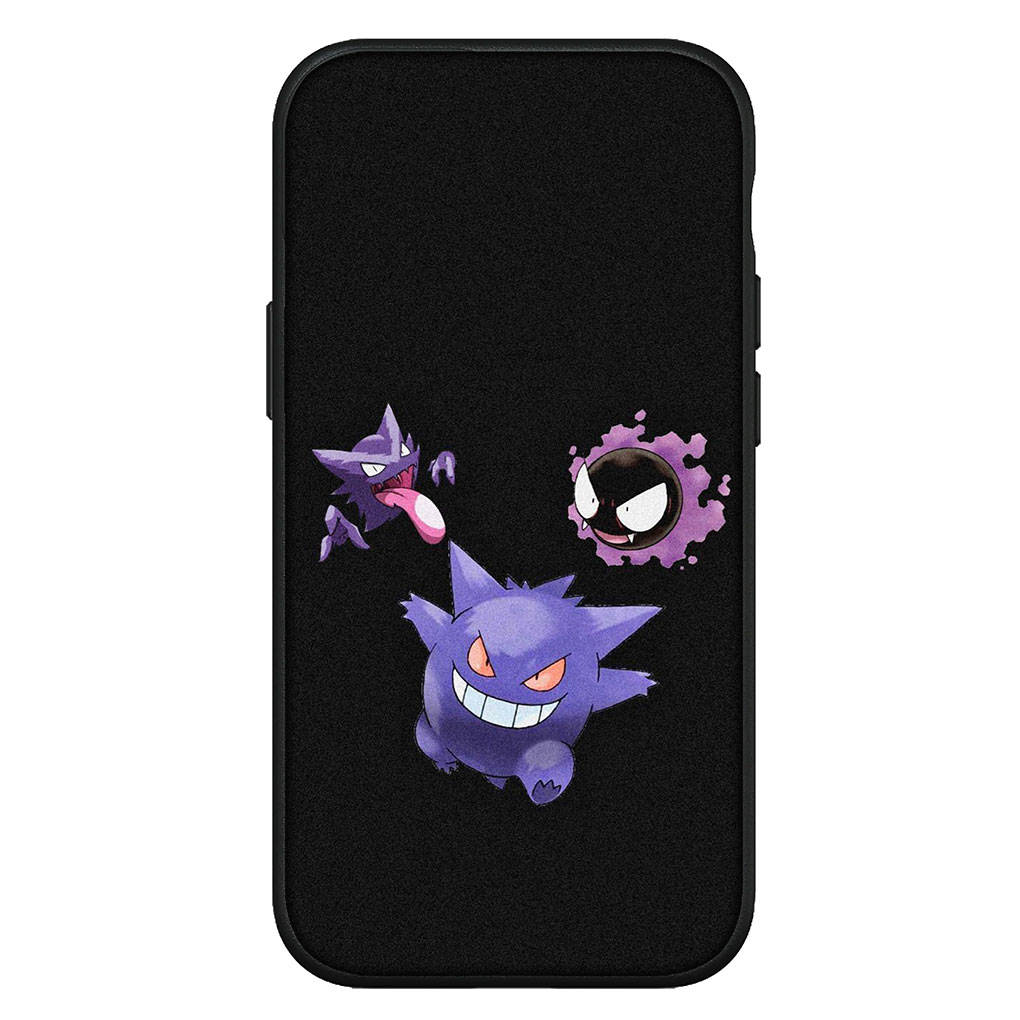 Чехол для iPhone 16 15 Xiaomi Redmi Note 14 13 12 11 Pro Max X 8 9 16e Samsung Galaxy S25 S24 S23 Moto A4 OPPO Huawei GO Gengar Pikachu Phone Case