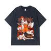 275 GSM Washed T-shirts 100% Cotton Slam Dunk V4 Mitsui Print Unisex Heavy Cotton T Shirt