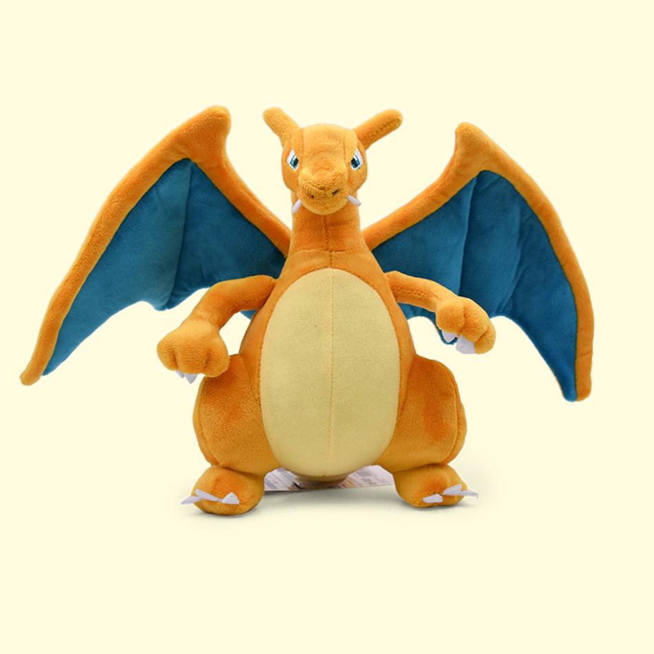 Little Elf Two-Horned Yellow & Shiny Black Charizard Plush Doll