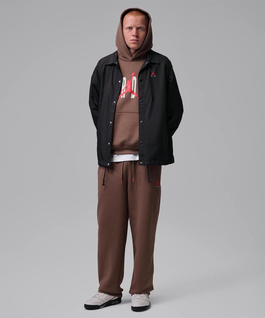 Nike Куртка-бомбер Jordan Brooklyn Coach Jacket M - Черная:Белый / Io2341-010