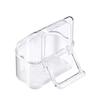 Anti Spill Hanging Food Bowl Clear Plastic Parakeet Feeder Compact Bird Cage Feeder Cup  Bird Cage