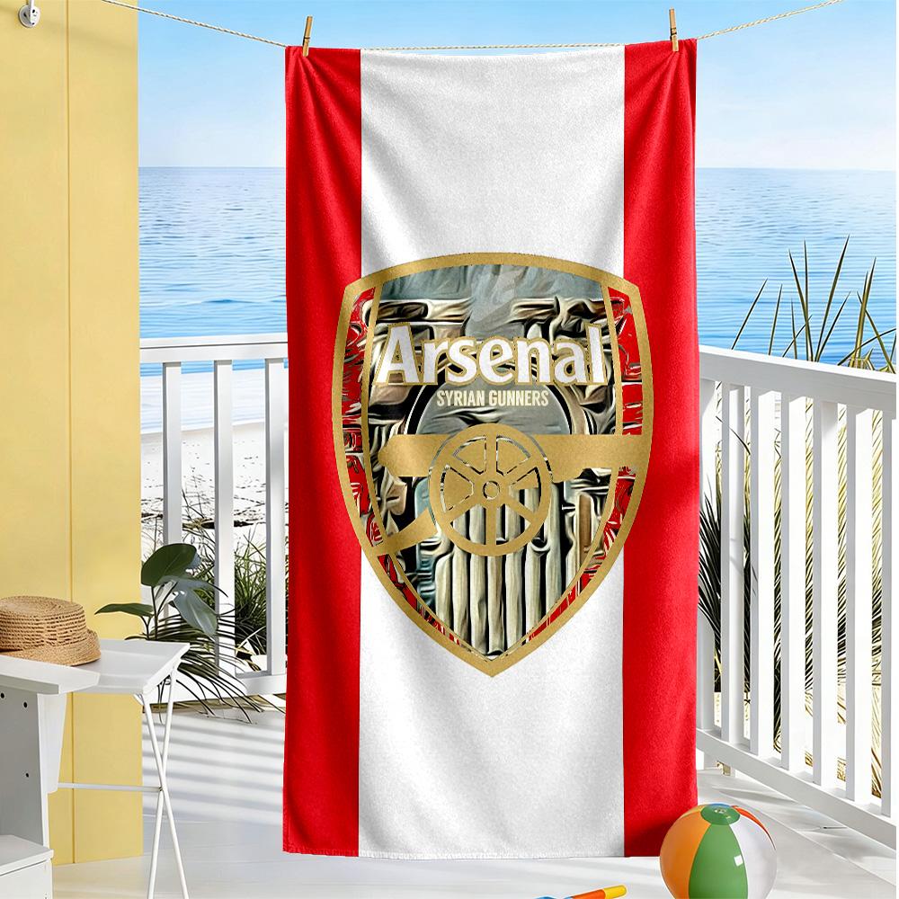Arsenal Beach Towel Quick-Dry Soft Microfiber Comfortable Lightweight Perfect for Traveling Yoga Camping and Swimming