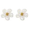 1 пара модных легких роскошных сережек-цветков с жемчугом для женщин и девочек, нежные серьги-гвоздики с цветком, подарки на день рождения