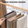 6 в 1 Волшебная вешалка для брюк, складная многослойная вешалка для брюк, шарфов, полотенец, нержавеющая сталь, нескользящая вешалка для одежды, органайзер для шкафа