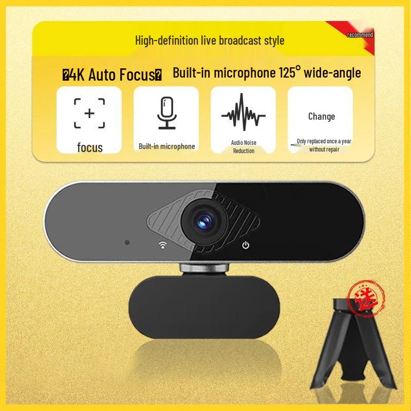 HD Webcam for Online Classes, Exams, Streaming, & Photography - Compatible with Home Desktops & Laptops