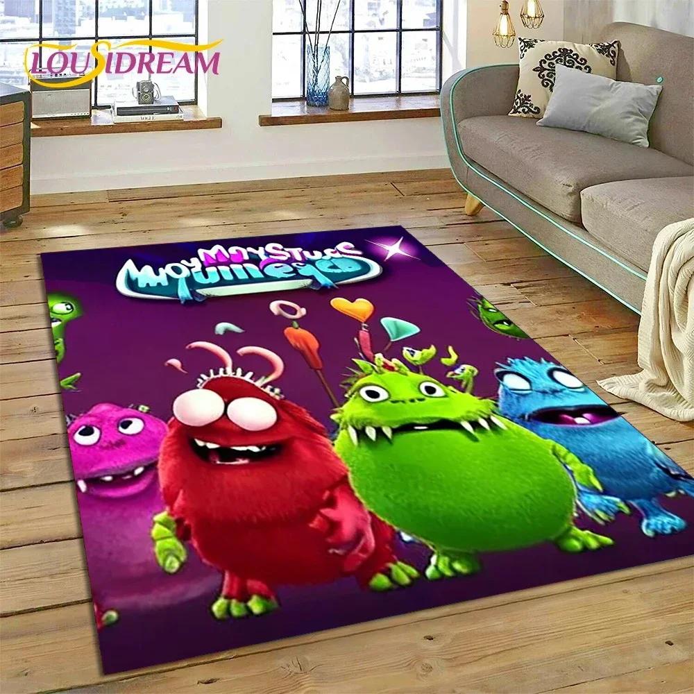 3D игра My Singing Monsters мультяшный ковер для спальни гостиной домашний диван украшение, детская игра большой декор напольный коврик