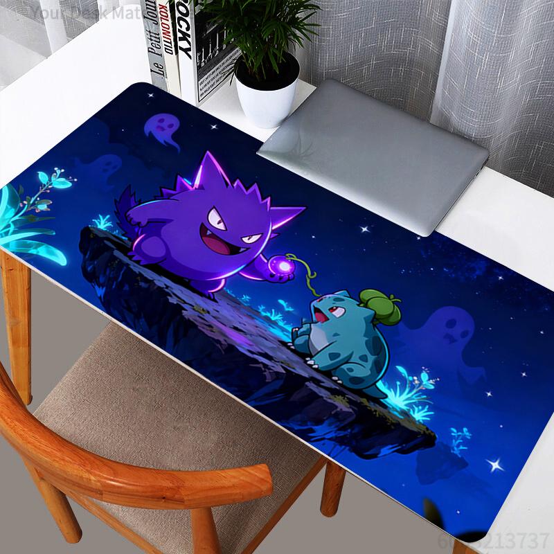Mouse Pad Gamer PC Gengar Computer Large x XXL Desk Mat Keyboard Durable Anime Gaming Accessories Mousepad Carpet