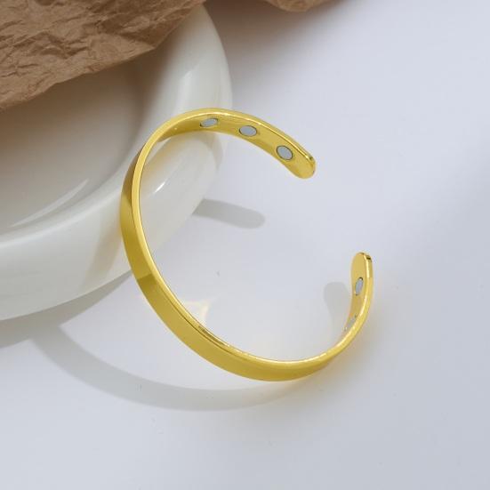 Магнитный Браслет Регулируемый Унисекс Браслет Минималистичный Браслет-Манжета из Сплава с Эффективными Магнитами Открытый Браслет Подарок для Мужчин и Женщин