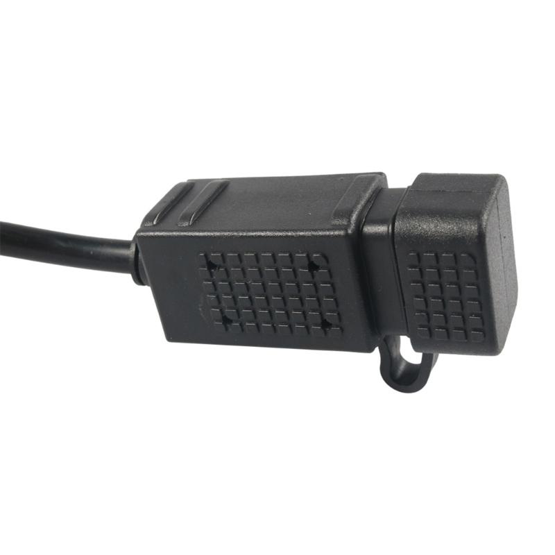 Водонепроницаемый USB-зарядник для мотоцикла 2.1А, кабель-адаптер SAE на USB для зарядки телефона, планшета, навигатора