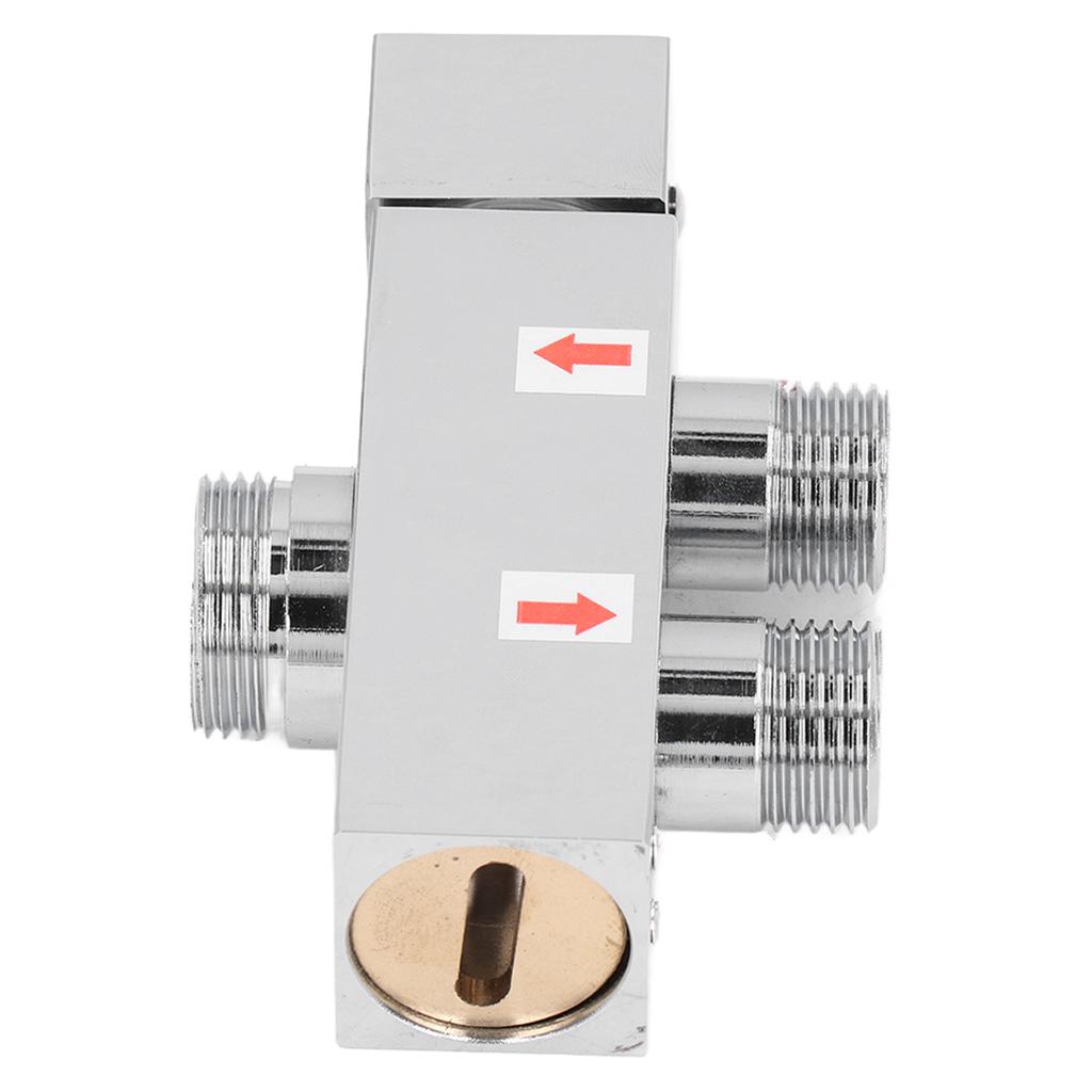 G1/2 Brass Diverter Valve Shower Arm Diverter Tee Connector Faucet Diverter Valve for Bathroom