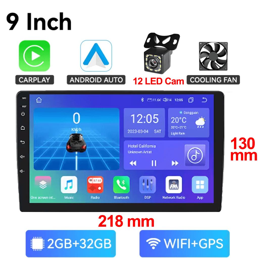 7/9/10'' 2Din Android 13 Wireless Carplay Radio 64G BT Car Radio Multimedia Stereo For Toyota Hyundai Kia Volkswagen Jeep Fiat