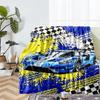 Car Theme Printed Blanket - Perfect for Couch, Bed, Travel & Outdoor Use | Machine Washable, Cozy & Durable.