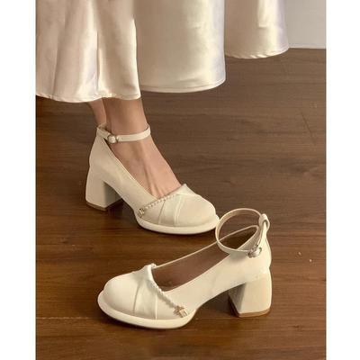 Французский британский стиль, нежный темперамент, одинарная обувь, женская весна и лето, новая мода, нишевая, универсальная обувь Мэри Джейн, женская