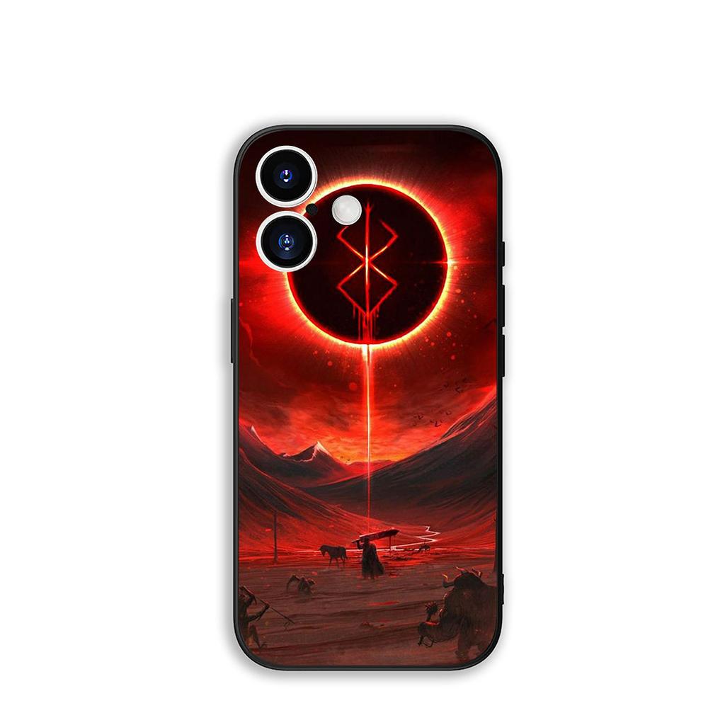 Чехол для телефона B-Berserks Постер Гатс Чехол для Apple iPhone 16 15 14 Plus 13 12 Mini 17 Pro Max + ProMax 16E Air 15+ Чехол