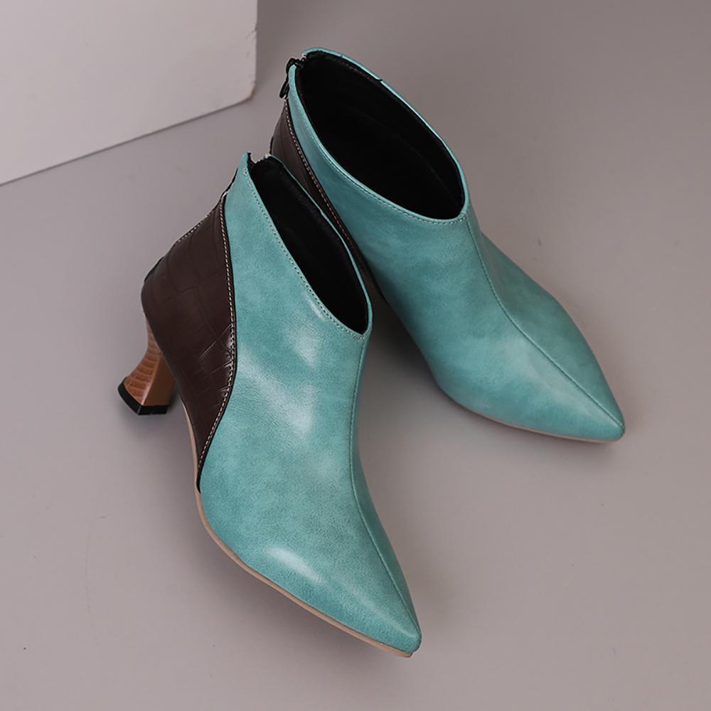 Красно-черные женские туфли-лодочки на высоком каблуке, маленький, большой размер 32 50