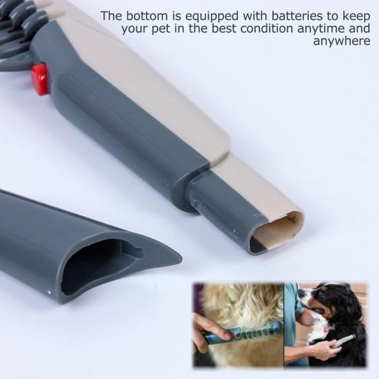 Электрическая расческа для ухода за домашними животными, триммер для шерсти собак, щетка для удаления комков шерсти домашних животных для длинной и короткой шерсти