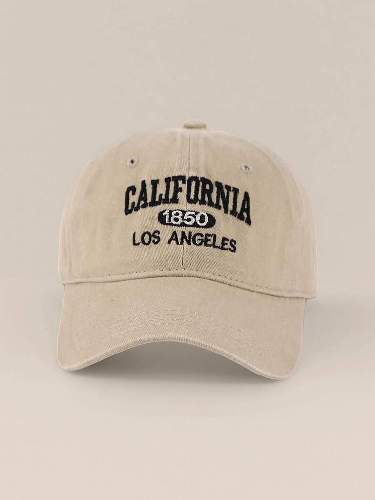 Стильная винтажная бейсболка с вышивкой 'California 1850 Los Angeles'