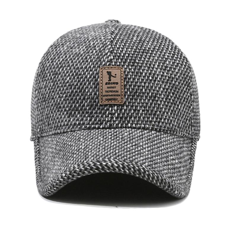 Осенне-зимняя мужская бейсбольная кепка, теплая защитная кепка для защиты ушей, спортивная кепка для защиты ушей