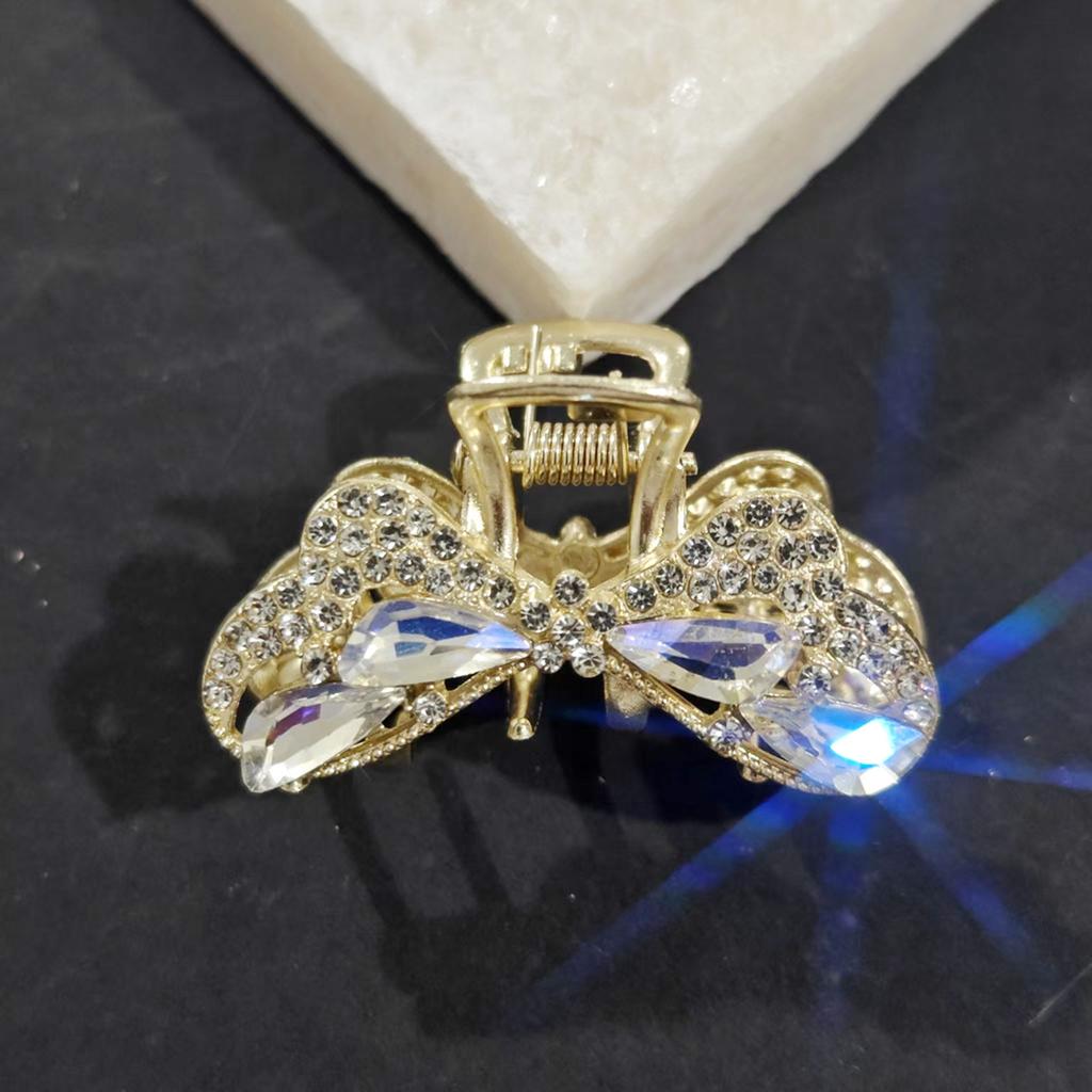 Страз Заколка для волос Украшение для волос Головной убор Задняя часть головы Кисточка Захватывающий зажим Новый китайский стиль Сплав Зажим Заколка